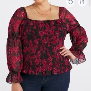 General Good square neck top